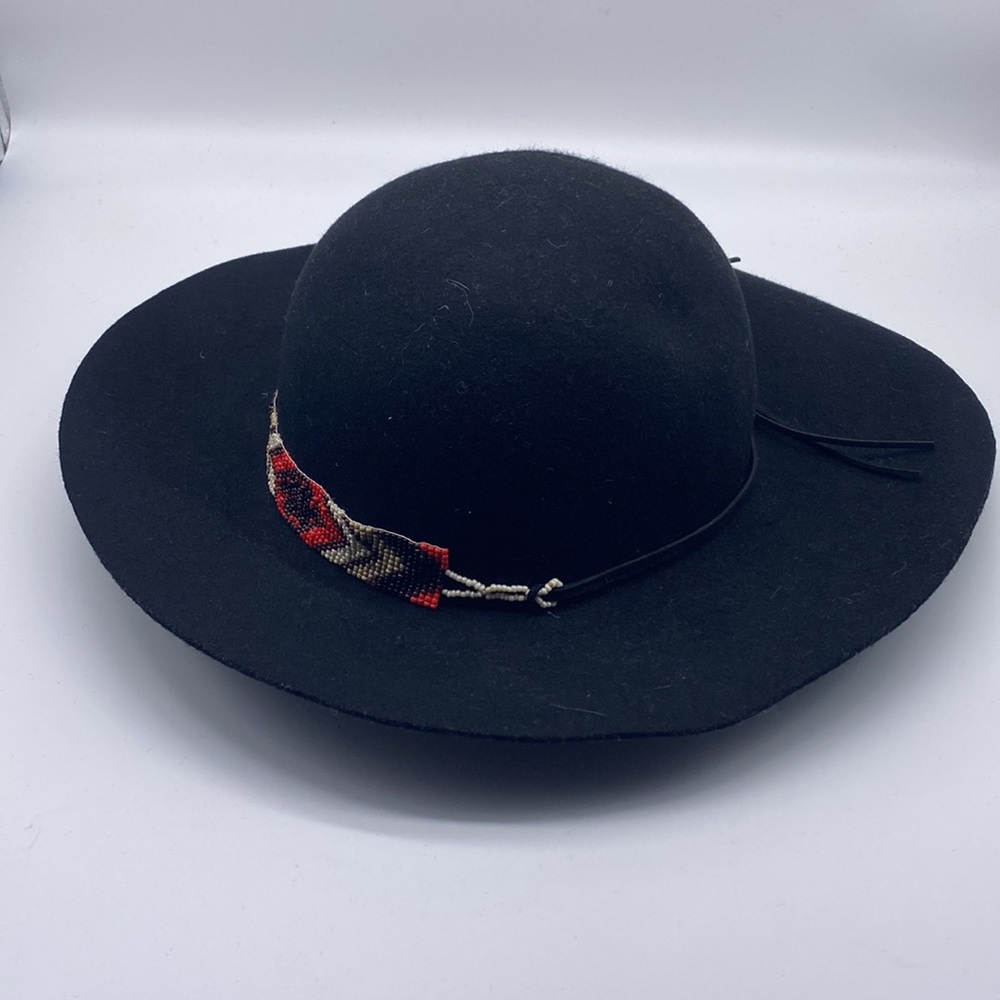 San Diego Hat Company Black Hat w/ Beaded Trim